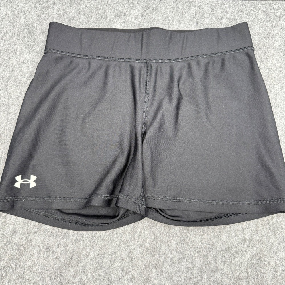 Under Armour Womens‎ HeatGear Compression Shorts Black Large